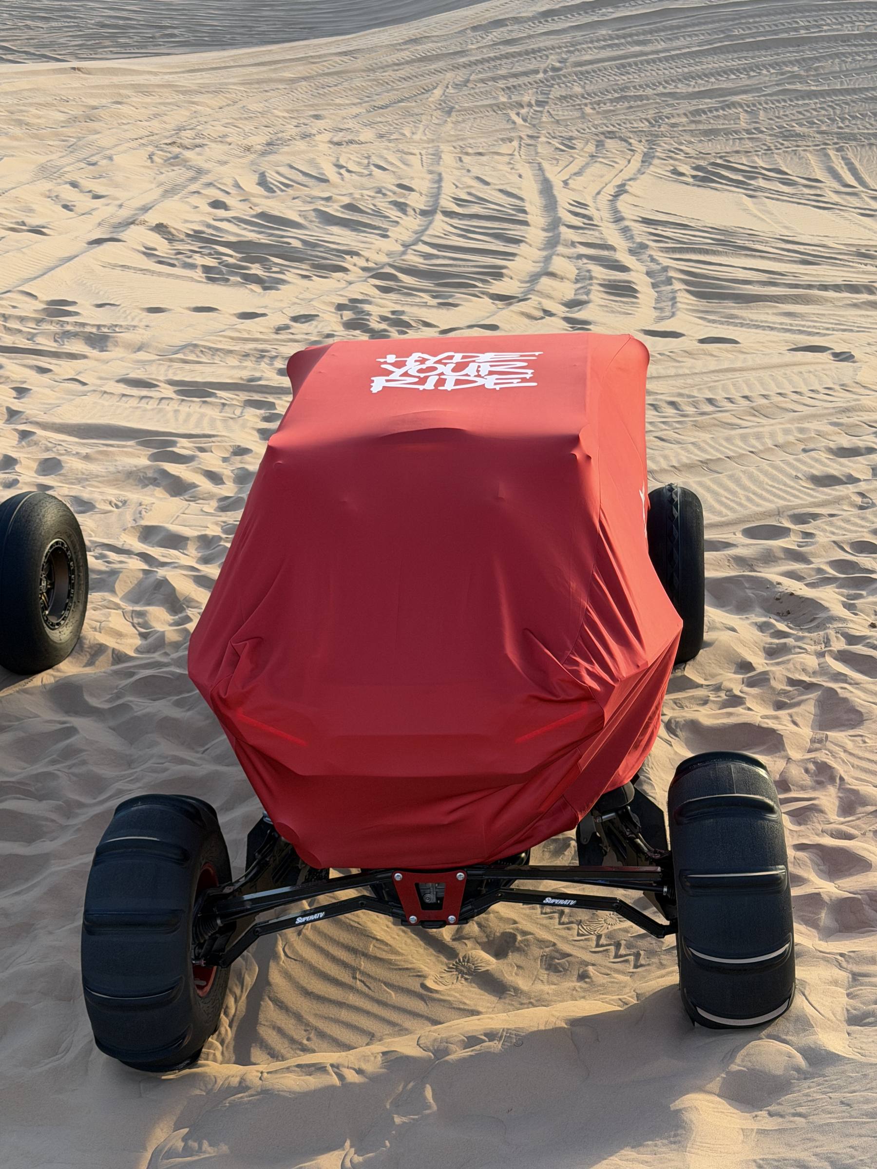 Red cover with LED lights