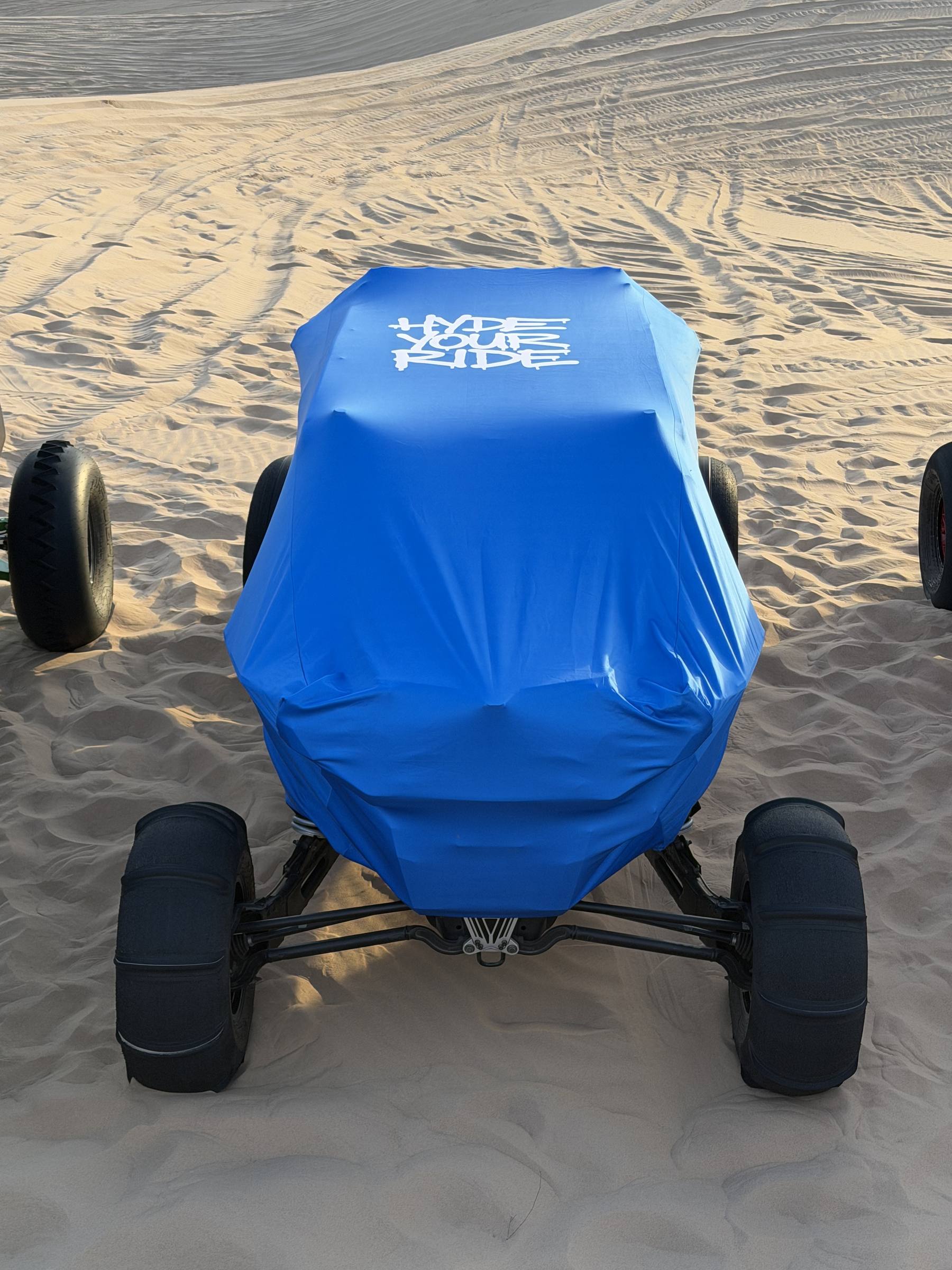 Blue cover with LED lights