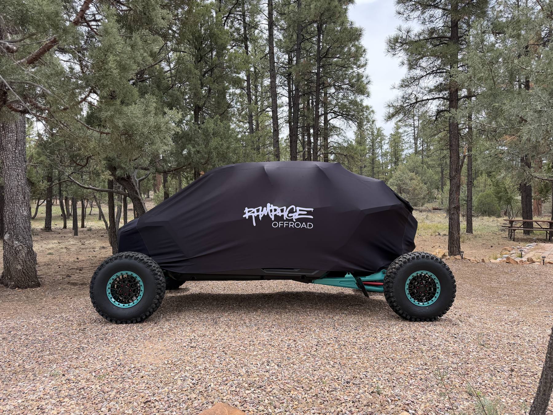 Black cover Flagstaff side view