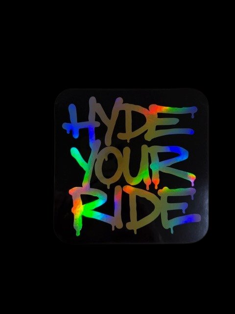 HydeYourRide Holographic Sticker